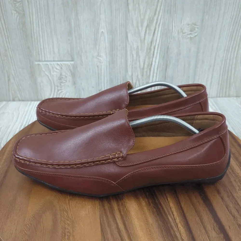 Deer Stags Brown Slip-On Boat Shoes